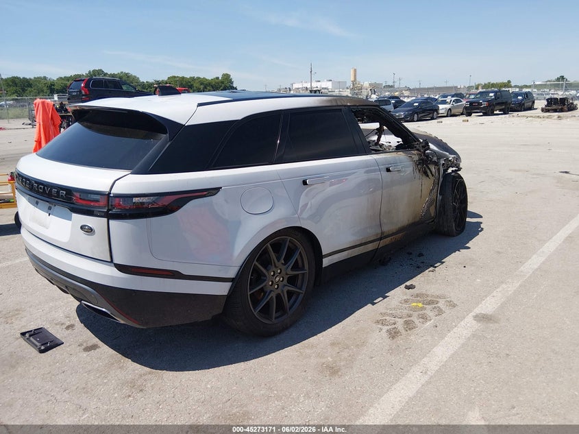 2021 Land rover Range rover velar VIN SALYT2EU0MA310577 IAAI salvage auction — Burn Engine, Salvage Title, sold $675 on 2026-07-21 (photo 4)
