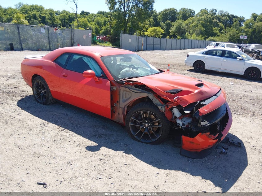 2022 Dodge Challenger VIN 2C3CDZFJ4NH113172 IAAI salvage auction — RIGHT FRONT, Salvage Title, sold $8,100 on 2026-07-28 (photo 1)