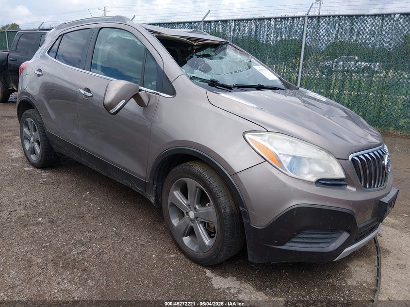 2014 Buick Encore VIN KL4CJASB9EB776857 IAAI salvage auction — ROLLOVER, Salvage Title, sold $25 on 2026-07-10 (photo 1)