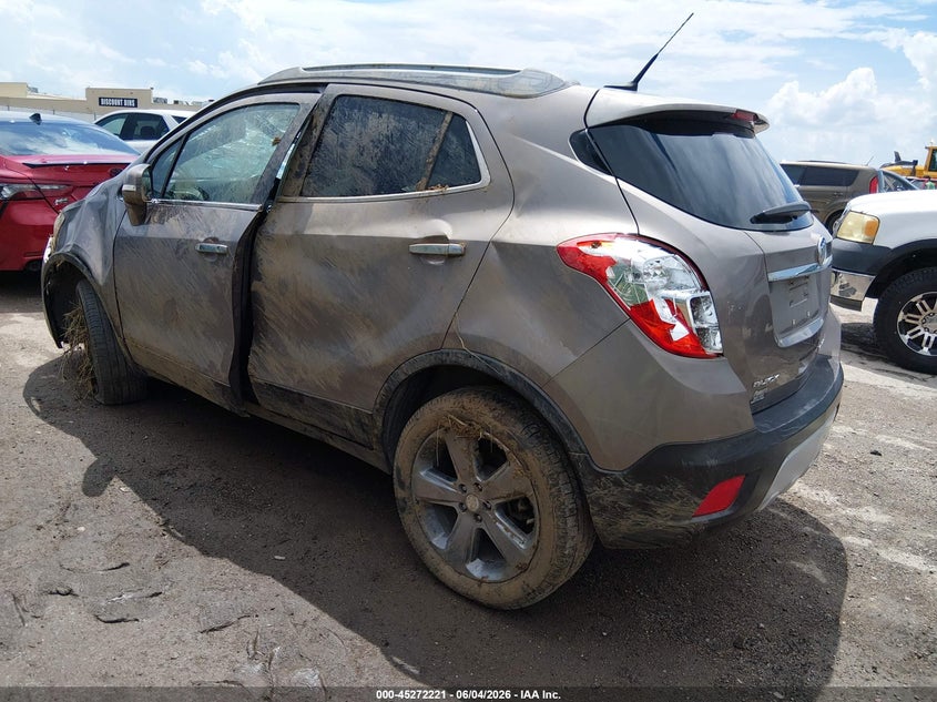 2014 Buick Encore VIN KL4CJASB9EB776857 IAAI salvage auction — ROLLOVER, Salvage Title, sold $25 on 2026-07-10 (photo 3)