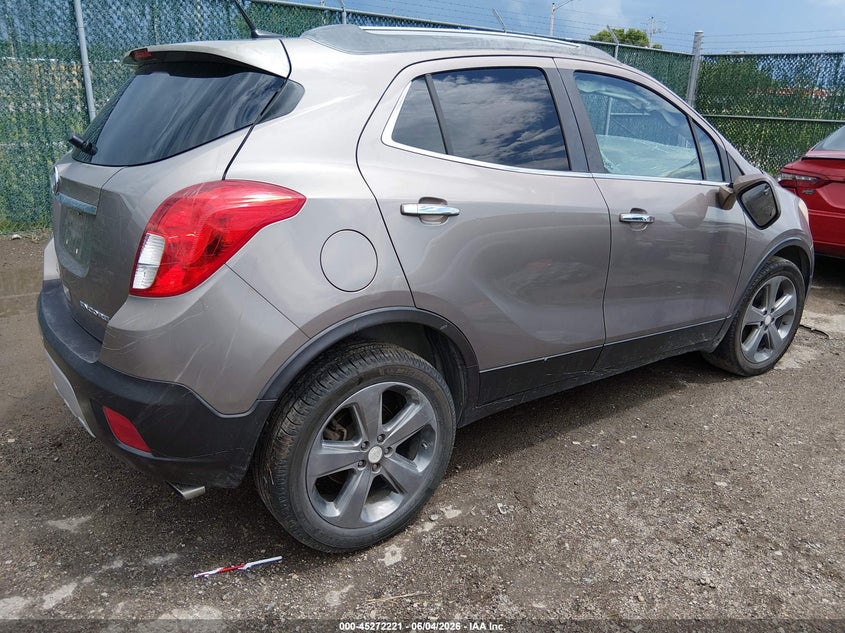 2014 Buick Encore VIN KL4CJASB9EB776857 IAAI salvage auction — ROLLOVER, Salvage Title, sold $25 on 2026-07-10 (photo 4)