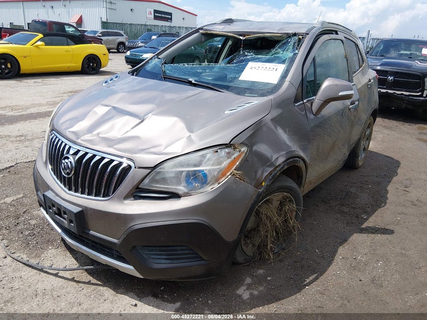 2014 Buick Encore VIN KL4CJASB9EB776857 IAAI salvage auction — ROLLOVER, Salvage Title, sold $25 on 2026-07-10 (photo 6)