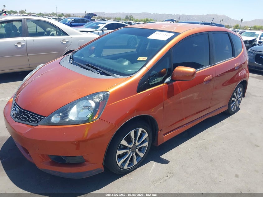 2012 Honda Fit VIN JHMGE8H56CC012587 IAAI salvage auction — REAR END, Salvage Title, sold $2,300 on 2026-07-07 (photo 2)