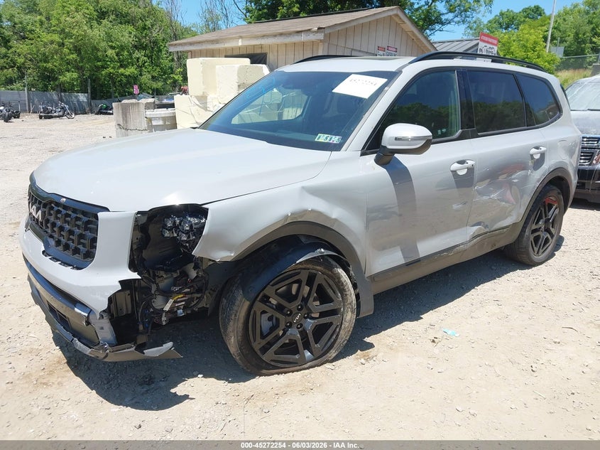 2024 Kia Telluride VIN 5XYP3DGCXRG519965 IAAI salvage auction — LEFT FRONT, Salvage (Pennsylvania), sold $11,600 on 2026-07-28 (photo 2)