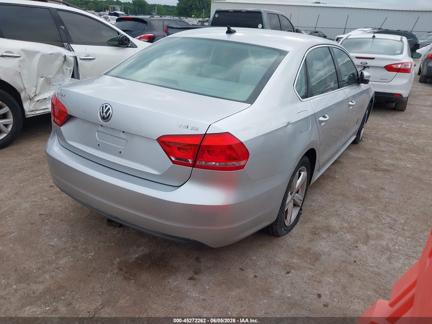 2014 Volkswagen Passat VIN 1VWBS7A31EC072655 IAAI salvage auction — SIDE, Clear (Oklahoma), sold $2,050 on 2026-07-05 (photo 4)