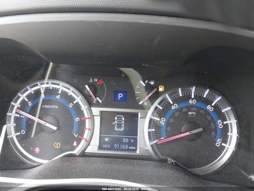 2019 Toyota 4runner VIN JTEBU5JRXK5669689 IAAI salvage auction — FRONT & REAR, Original (Texas), sold $9,400 on 2026-07-10 (photo 7)