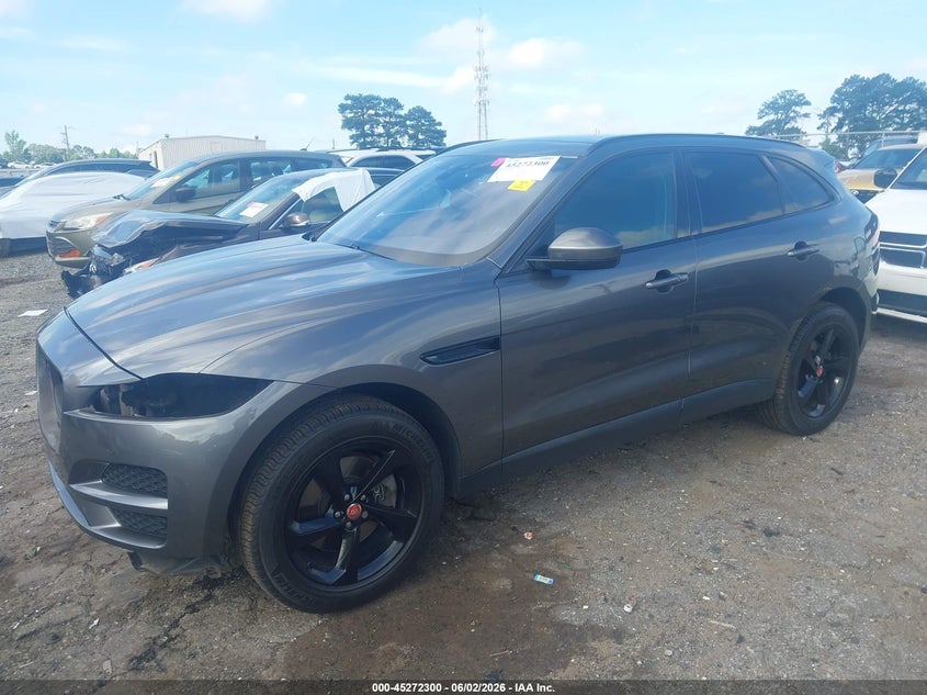 2019 Jaguar F-pace VIN SADCJ2GX1KA360842 IAAI salvage auction — FRONT END, Salvage Title, sold $5,200 on 2026-07-09 (photo 2)