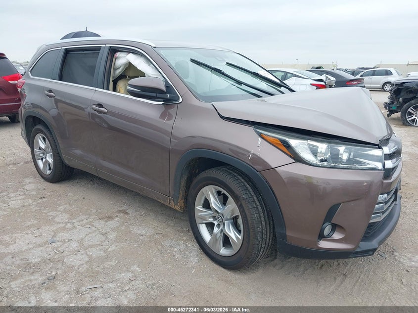 2018 Toyota Highlander VIN 5TDYZRFH0JS275232 IAAI salvage auction — FRONT END, Salvage Title, sold $8,250 on 2026-07-20 (photo 1)