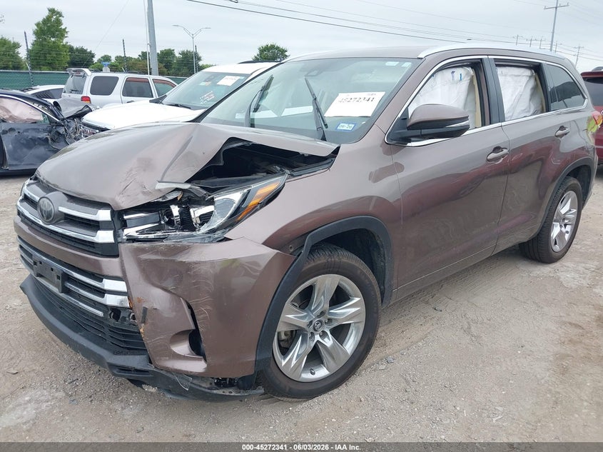 2018 Toyota Highlander VIN 5TDYZRFH0JS275232 IAAI salvage auction — FRONT END, Salvage Title, sold $8,250 on 2026-07-20 (photo 2)