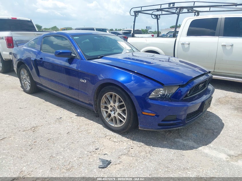 2013 Ford Mustang VIN 1ZVBP8CF2D5221107 IAAI salvage auction — LEFT REAR, Salvage (Texas), sold $7,200 on 2026-07-29 (photo 1)