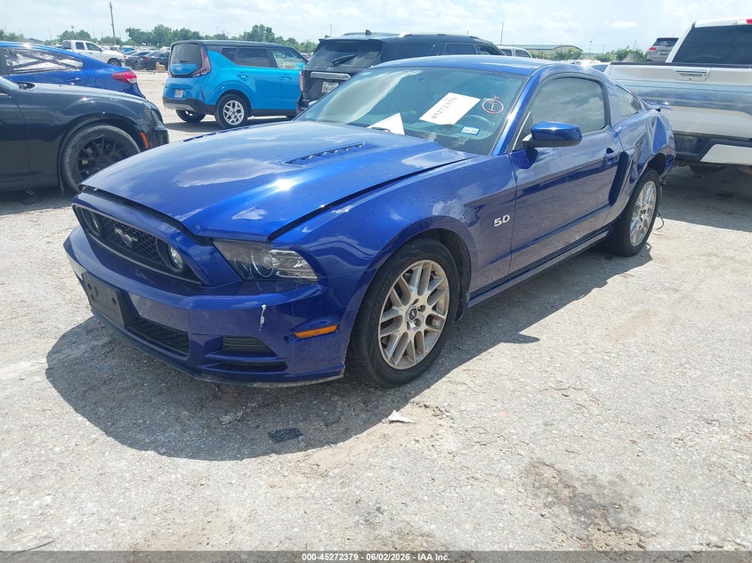 2013 Ford Mustang VIN 1ZVBP8CF2D5221107 IAAI salvage auction — LEFT REAR, Salvage (Texas), sold $7,200 on 2026-07-29 (photo 2)