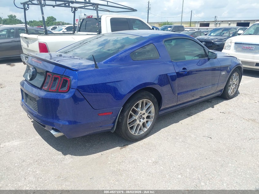 2013 Ford Mustang VIN 1ZVBP8CF2D5221107 IAAI salvage auction — LEFT REAR, Salvage (Texas), sold $7,200 on 2026-07-29 (photo 4)