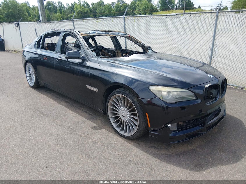 2012 BMW 7er VIN WBAKB8C52CC448071 IAAI salvage auction — Burn Interior, Salvage Title, sold $425 on 2026-07-16 (photo 1)