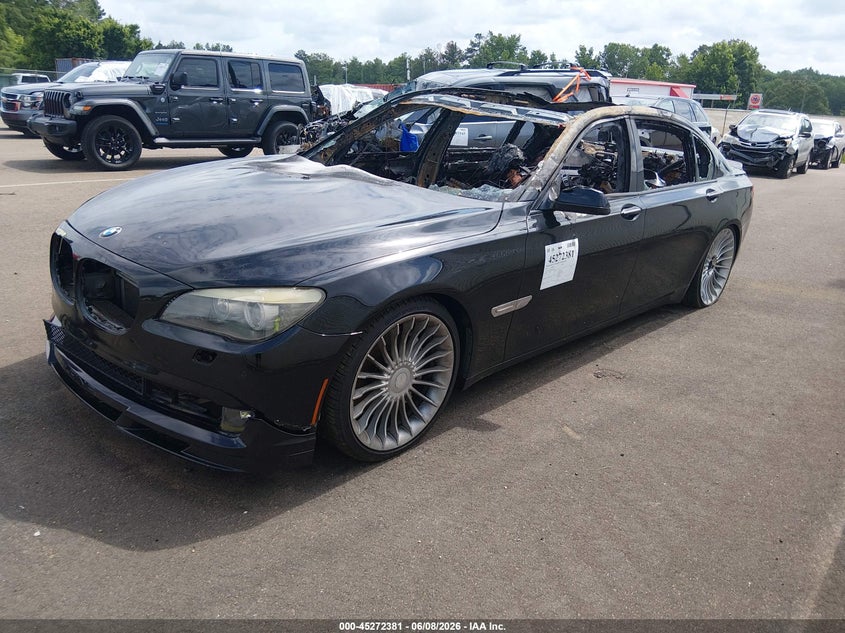 2012 BMW 7er VIN WBAKB8C52CC448071 IAAI salvage auction — Burn Interior, Salvage Title, sold $425 on 2026-07-16 (photo 2)