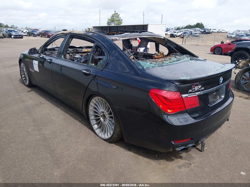 2012 BMW 7er VIN WBAKB8C52CC448071 IAAI salvage auction — Burn Interior, Salvage Title, sold $425 on 2026-07-16 (photo 3)