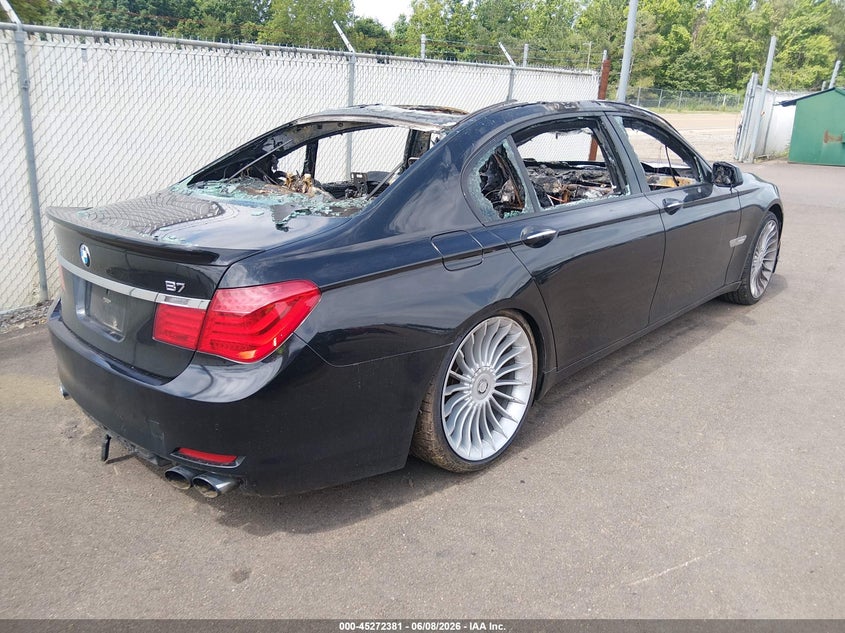 2012 BMW 7er VIN WBAKB8C52CC448071 IAAI salvage auction — Burn Interior, Salvage Title, sold $425 on 2026-07-16 (photo 4)