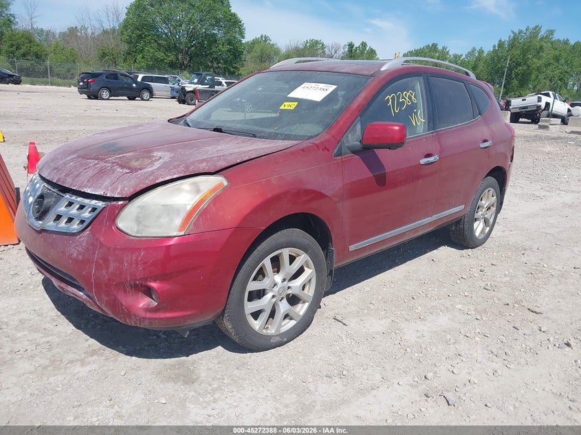 2012 Nissan Rogue VIN JN8AS5MT8CW284385 IAAI salvage auction — ENGINE BURN, Salvage Title, sold $50 on 2026-07-16 (photo 2)