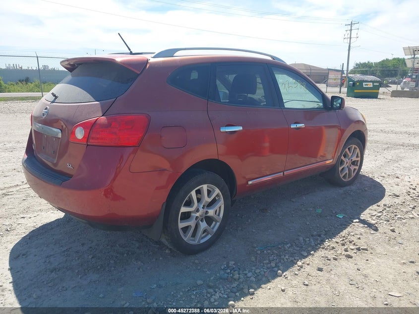2012 Nissan Rogue VIN JN8AS5MT8CW284385 IAAI salvage auction — ENGINE BURN, Salvage Title, sold $50 on 2026-07-16 (photo 4)