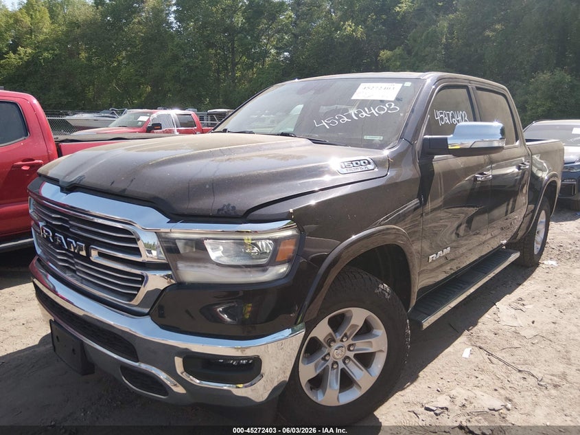 2021 Ram 1500 VIN 1C6SRFJTXMN697266 IAAI salvage auction — REAR END, Salvage Title, sold $11,000 on 2026-07-23 (photo 2)