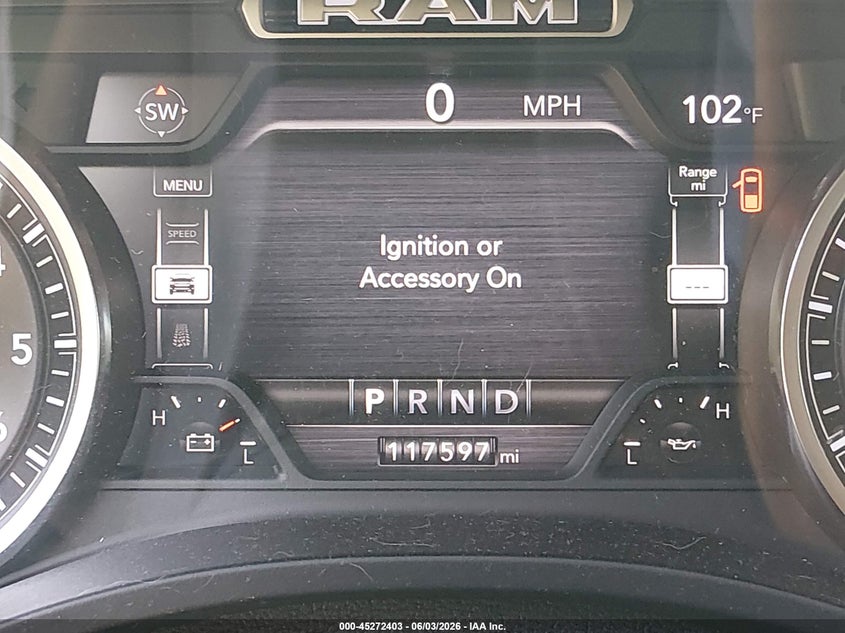 2021 Ram 1500 VIN 1C6SRFJTXMN697266 IAAI salvage auction — REAR END, Salvage Title, sold $11,000 on 2026-07-23 (photo 7)