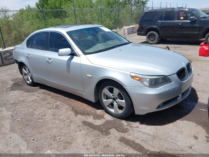 2006 BMW 5 series VIN WBANB53566CP01781 IAAI salvage auction — REAR END, Salvage (New Mexico), sold $950 on 2026-07-06 (photo 1)