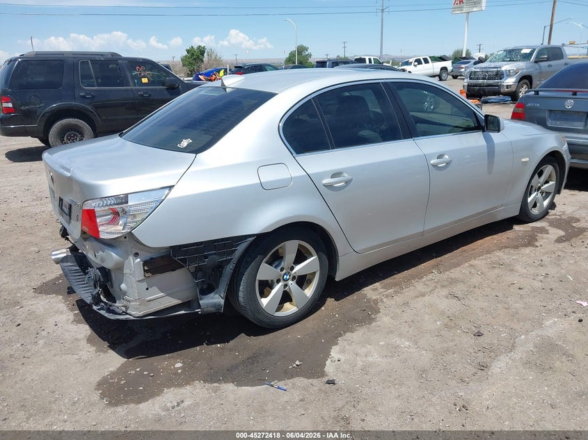 2006 BMW 5 series VIN WBANB53566CP01781 IAAI salvage auction — REAR END, Salvage (New Mexico), sold $950 on 2026-07-06 (photo 4)