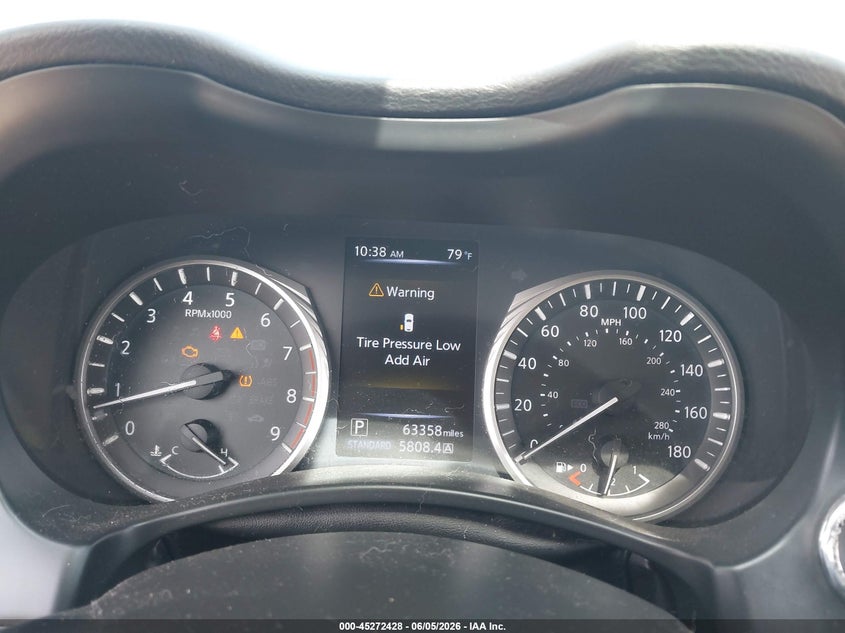 2018 Infiniti Q50 VIN JN1EV7AR8JM440560 IAAI salvage auction — LEFT REAR, Salvage (Virginia), sold $4,450 on 2026-07-13 (photo 7)