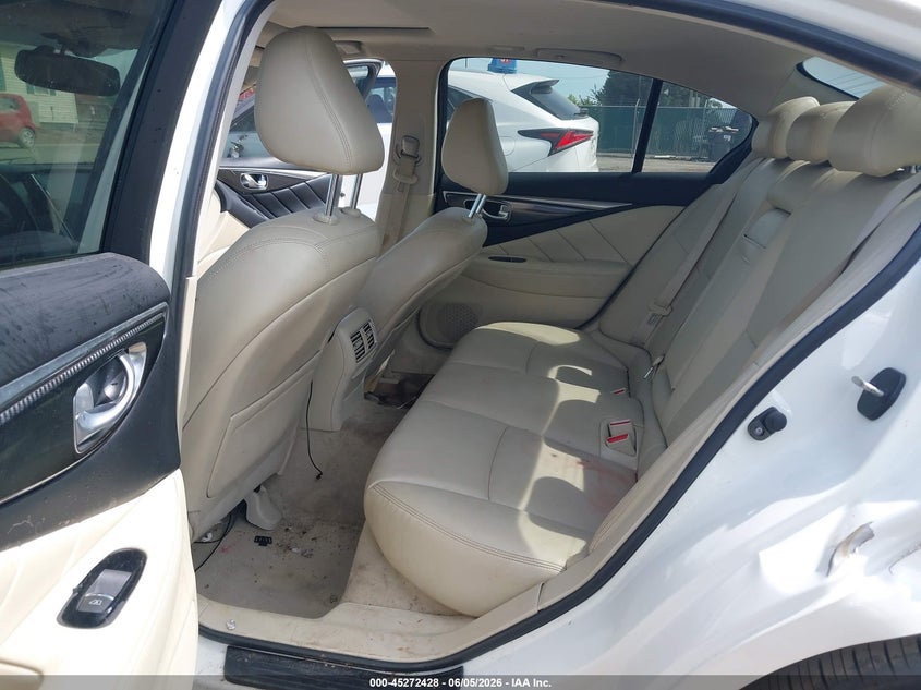 2018 Infiniti Q50 VIN JN1EV7AR8JM440560 IAAI salvage auction — LEFT REAR, Salvage (Virginia), sold $4,450 on 2026-07-13 (photo 8)