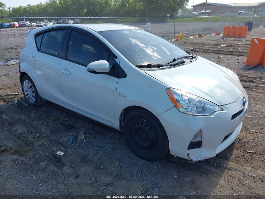 2014 Toyota Prius c VIN JTDKDTB31E1080304 IAAI salvage auction — REAR END, Salvage Title, sold $1,500 on 2026-07-16 (photo 1)
