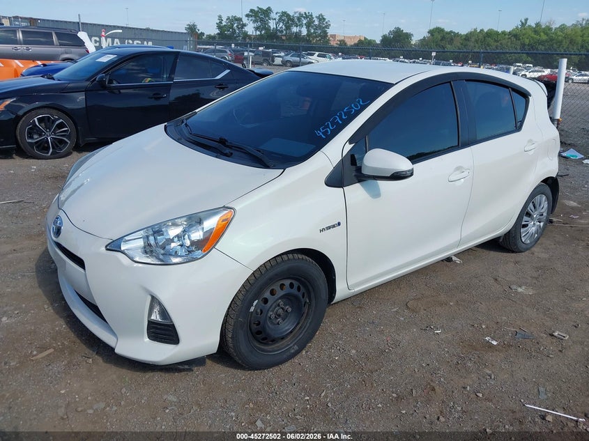 2014 Toyota Prius c VIN JTDKDTB31E1080304 IAAI salvage auction — REAR END, Salvage Title, sold $1,500 on 2026-07-16 (photo 2)