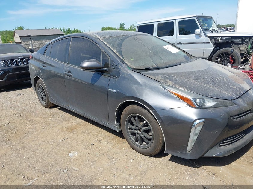 2019 Toyota Prius VIN JTDKARFU4K3070767 IAAI salvage auction — NORMAL WEAR, Clear (Michigan), sold $6,550 on 2026-07-16 (photo 1)