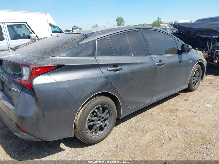2019 Toyota Prius VIN JTDKARFU4K3070767 IAAI salvage auction — NORMAL WEAR, Clear (Michigan), sold $6,550 on 2026-07-16 (photo 4)