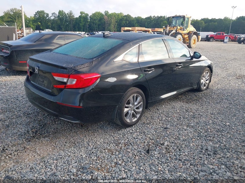 2018 Honda Accord VIN 1HGCV1F18JA043308 IAAI salvage auction — RIGHT FRONT, Salvage Title, sold $3,750 on 2026-07-10 (photo 4)
