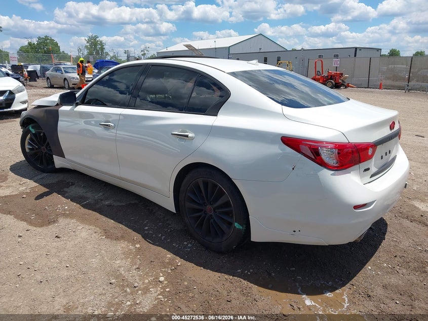 2014 Infiniti Q50 VIN JN1BV7AR5EM707405 IAAI salvage auction — FRONT END, Salvage (Ohio), sold $575 on 2026-07-16 (photo 3)