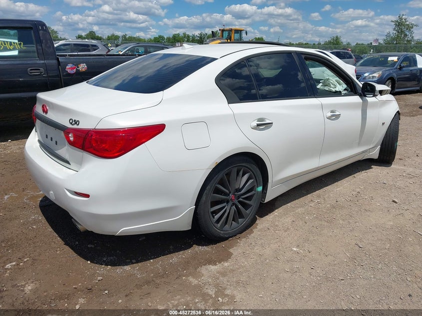 2014 Infiniti Q50 VIN JN1BV7AR5EM707405 IAAI salvage auction — FRONT END, Salvage (Ohio), sold $575 on 2026-07-16 (photo 4)