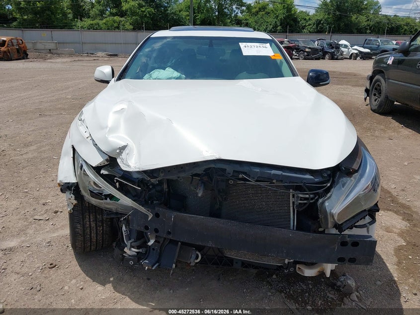 2014 Infiniti Q50 VIN JN1BV7AR5EM707405 IAAI salvage auction — FRONT END, Salvage (Ohio), sold $575 on 2026-07-16 (photo 6)