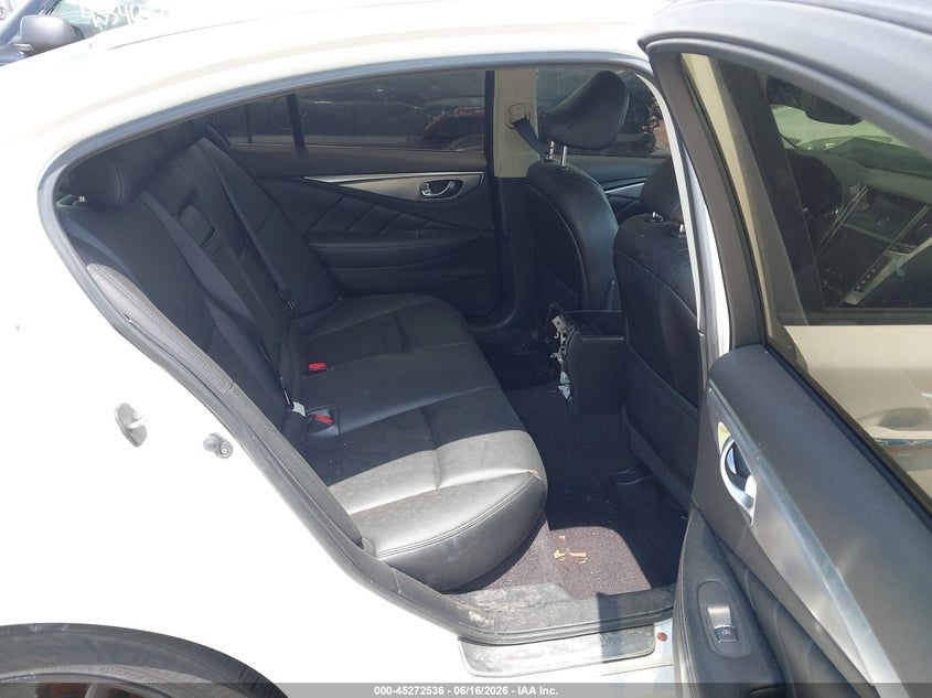 2014 Infiniti Q50 VIN JN1BV7AR5EM707405 IAAI salvage auction — FRONT END, Salvage (Ohio), sold $575 on 2026-07-16 (photo 8)