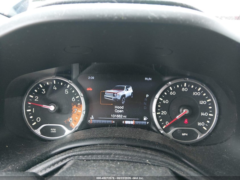 2016 Jeep Renegade VIN ZACCJBCT4GPD58279 IAAI salvage auction — HAIL, Salvage Title, sold $3,150 on 2026-10-02 (photo 7)