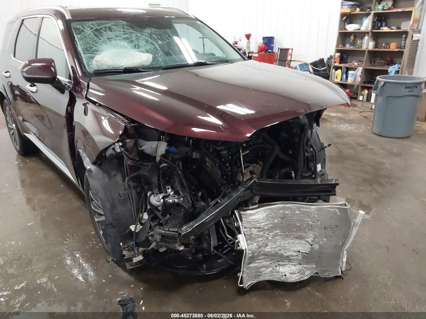 2024 Hyundai Palisade VIN KM8R7DGE5RU704482 IAAI salvage auction — FRONT END, Salvage Title, sold $25 on 2026-07-28 (photo 6)