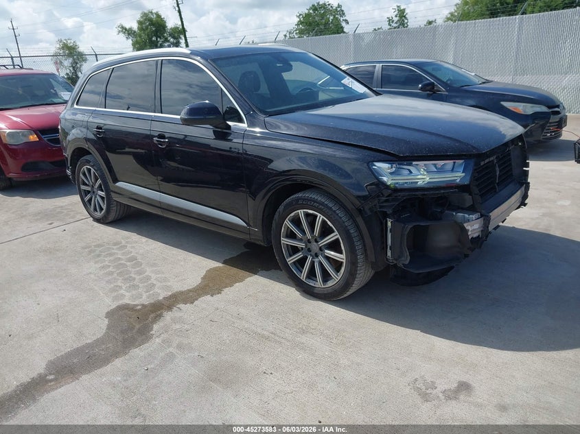 2019 Audi Q7 VIN WA1AAAF75KD047848 IAAI salvage auction — FRONT & REAR, Original (Texas), sold $9,350 on 2026-07-17 (photo 1)