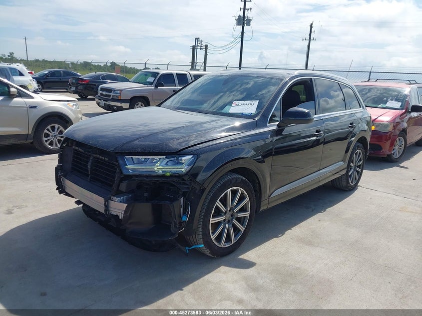 2019 Audi Q7 VIN WA1AAAF75KD047848 IAAI salvage auction — FRONT & REAR, Original (Texas), sold $9,350 on 2026-07-17 (photo 2)