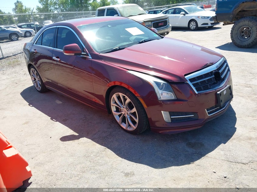2014 Cadillac Ats VIN 1G6AC5SX6E0175365 IAAI salvage auction — FRONT END, Salvage Title, sold $1,050 on 2026-07-22 (photo 1)
