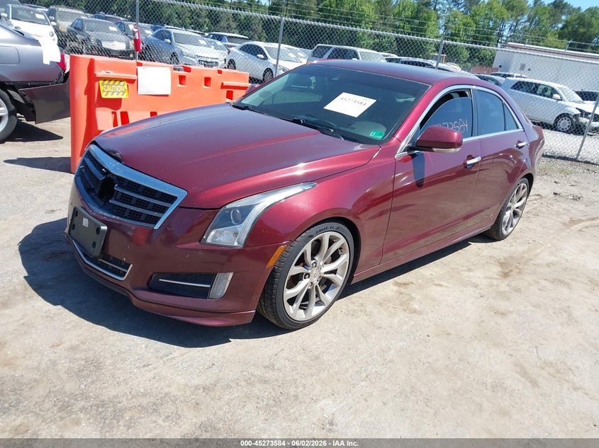 2014 Cadillac Ats VIN 1G6AC5SX6E0175365 IAAI salvage auction — FRONT END, Salvage Title, sold $1,050 on 2026-07-22 (photo 2)