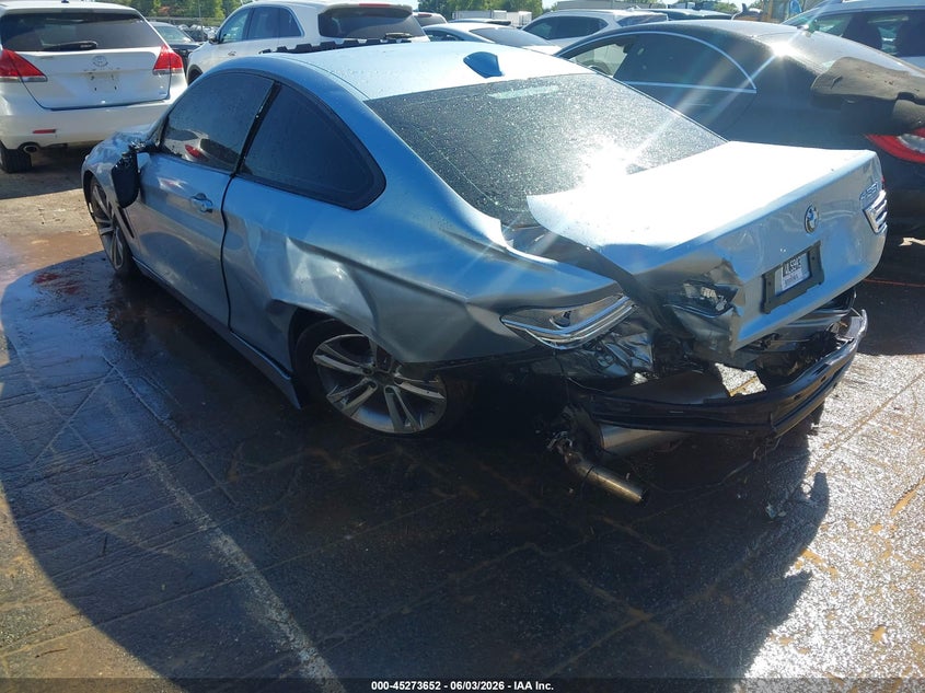 2014 BMW 4er VIN WBA3R1C59EK191586 IAAI salvage auction — REAR END, Salvage Title, sold $2,250 on 2026-07-06 (photo 3)