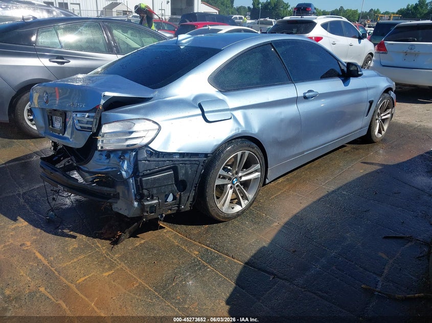 2014 BMW 4er VIN WBA3R1C59EK191586 IAAI salvage auction — REAR END, Salvage Title, sold $2,250 on 2026-07-06 (photo 4)