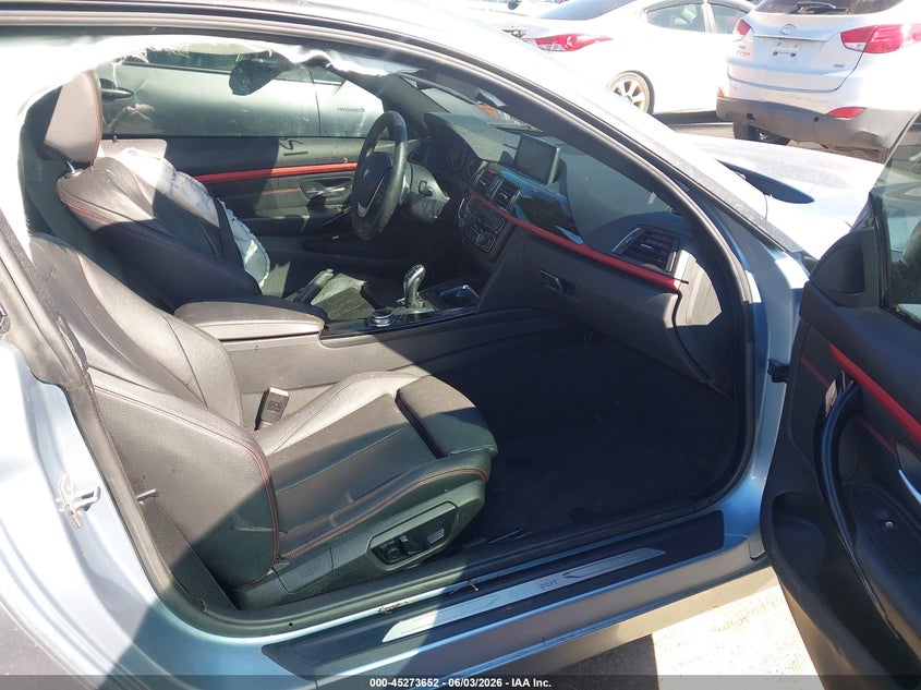 2014 BMW 4er VIN WBA3R1C59EK191586 IAAI salvage auction — REAR END, Salvage Title, sold $2,250 on 2026-07-06 (photo 5)