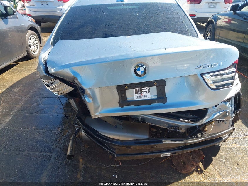 2014 BMW 4er VIN WBA3R1C59EK191586 IAAI salvage auction — REAR END, Salvage Title, sold $2,250 on 2026-07-06 (photo 6)