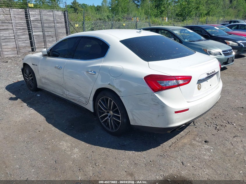 2015 Maserati Ghibli VIN ZAM57XSA1F1162069 IAAI salvage auction — SIDE, Reconstructed (Massachusetts), sold $1,700 on 2026-07-24 (photo 3)