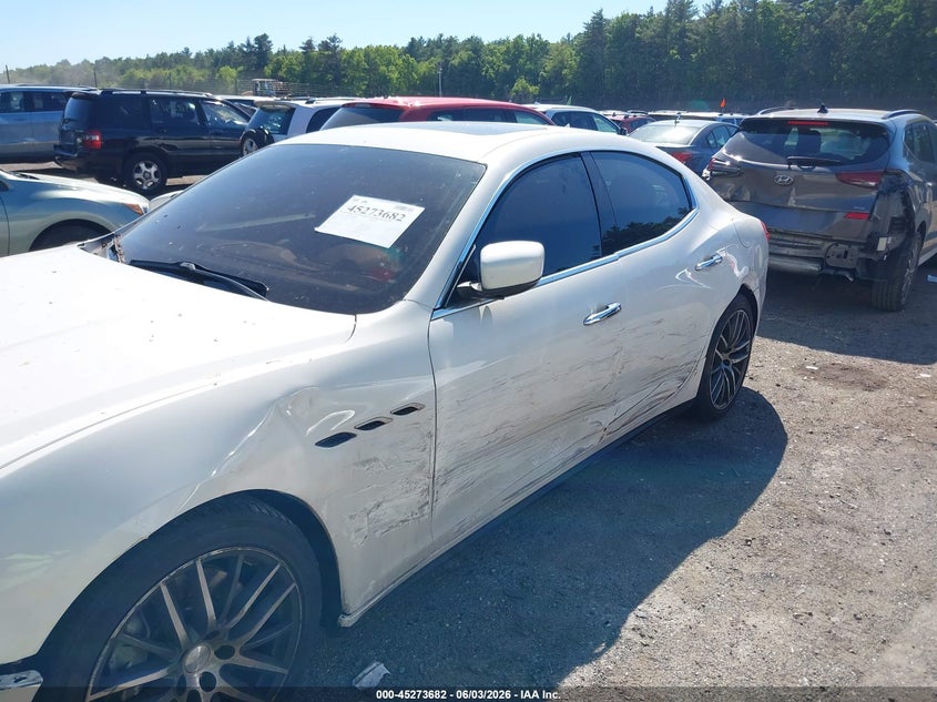 2015 Maserati Ghibli VIN ZAM57XSA1F1162069 IAAI salvage auction — LEFT SIDE, Reconstructed (Massachusetts), sold $1,700 on 2026-07-31 (photo 6)