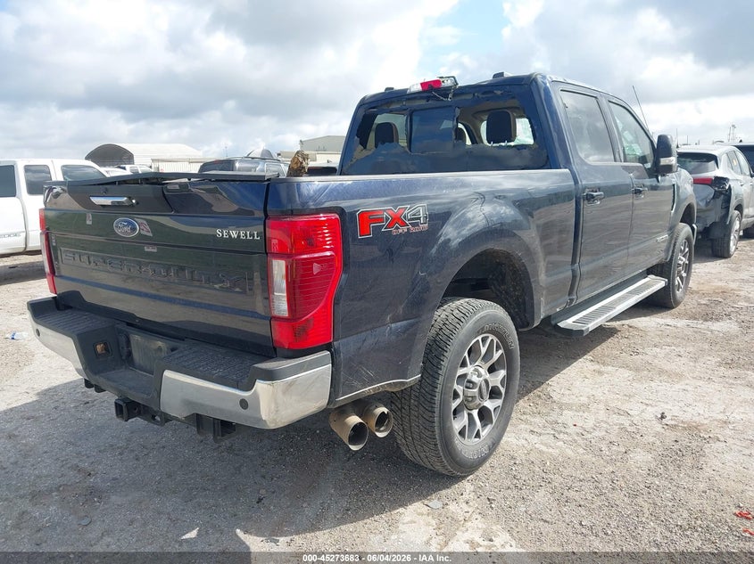 2022 Ford F250 VIN 1FT7W2BT9NEG02924 IAAI salvage auction — STORM DAMAGE, Salvage Title, sold $25,200 on 2026-07-20 (photo 4)